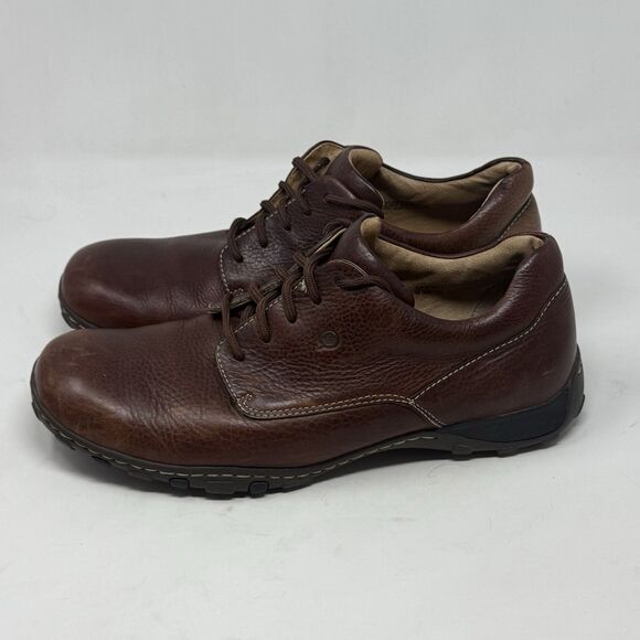 Born Tycoon Shoes Mens 13 Brown Pebbled Leather Casual Preppy Office Lace Up main image 13